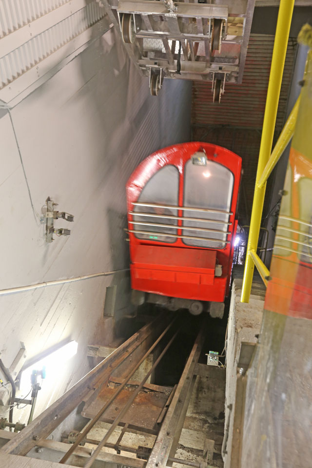 End of vertical train.