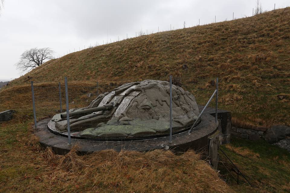 Cold war close defence and practice turret.