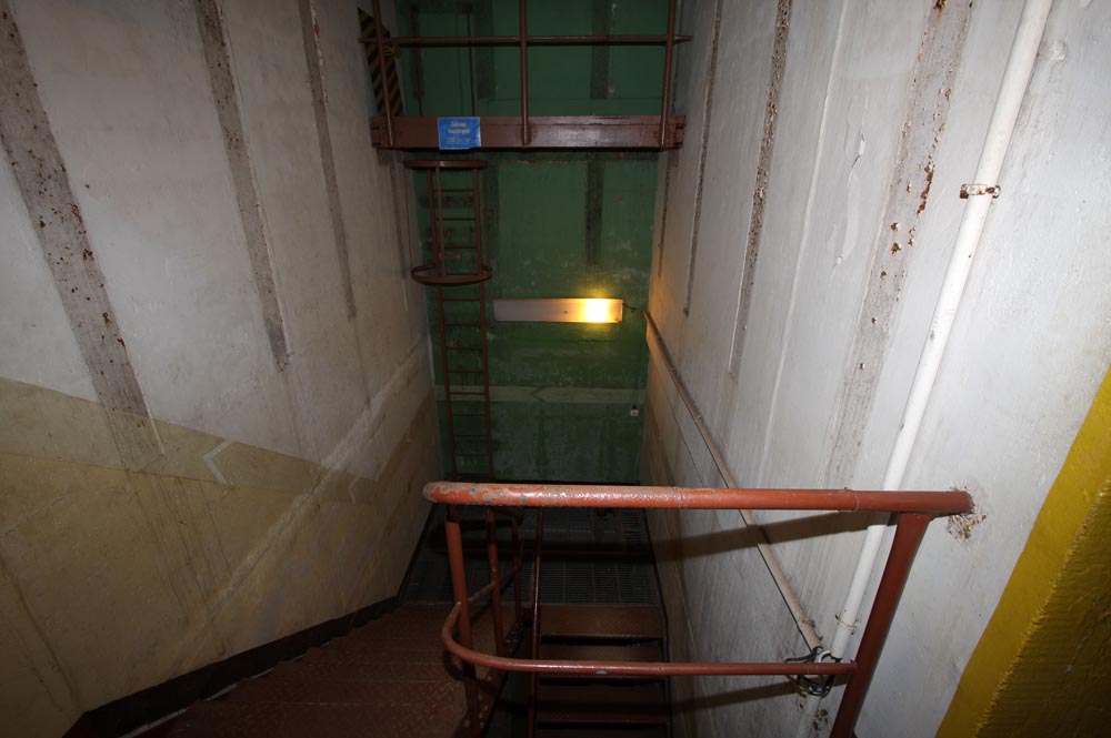 The stairway between the two floors. Also the well for the site under the floor.
