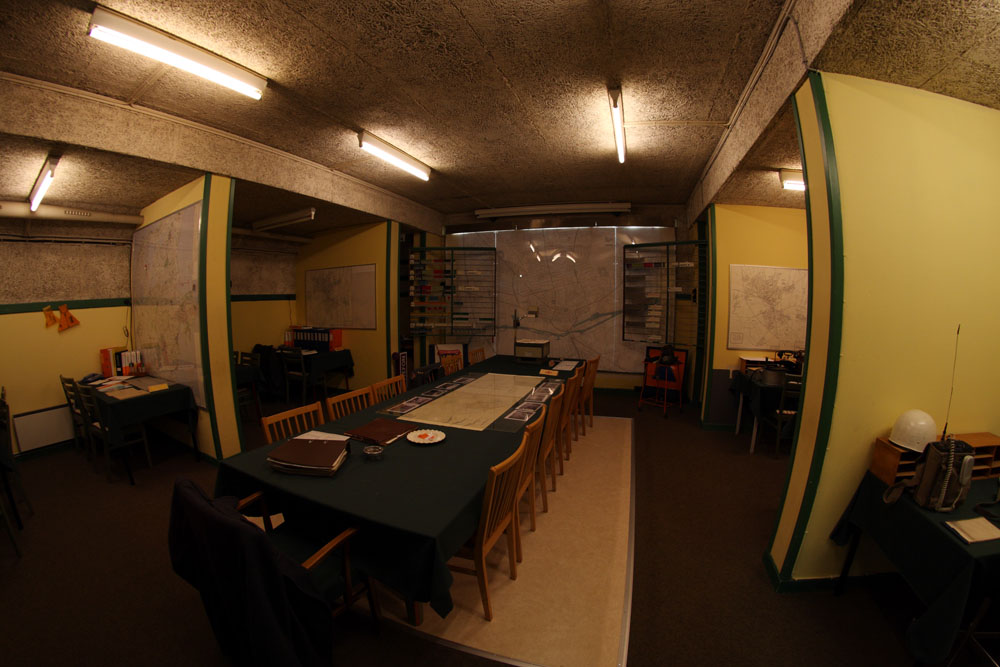 Main room in the bunker.