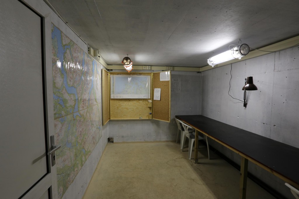 One room in the command area of the bunkersystem.